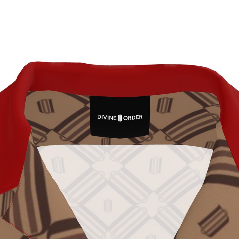 Divine Order 'Monogram Revere Collar Shirt'