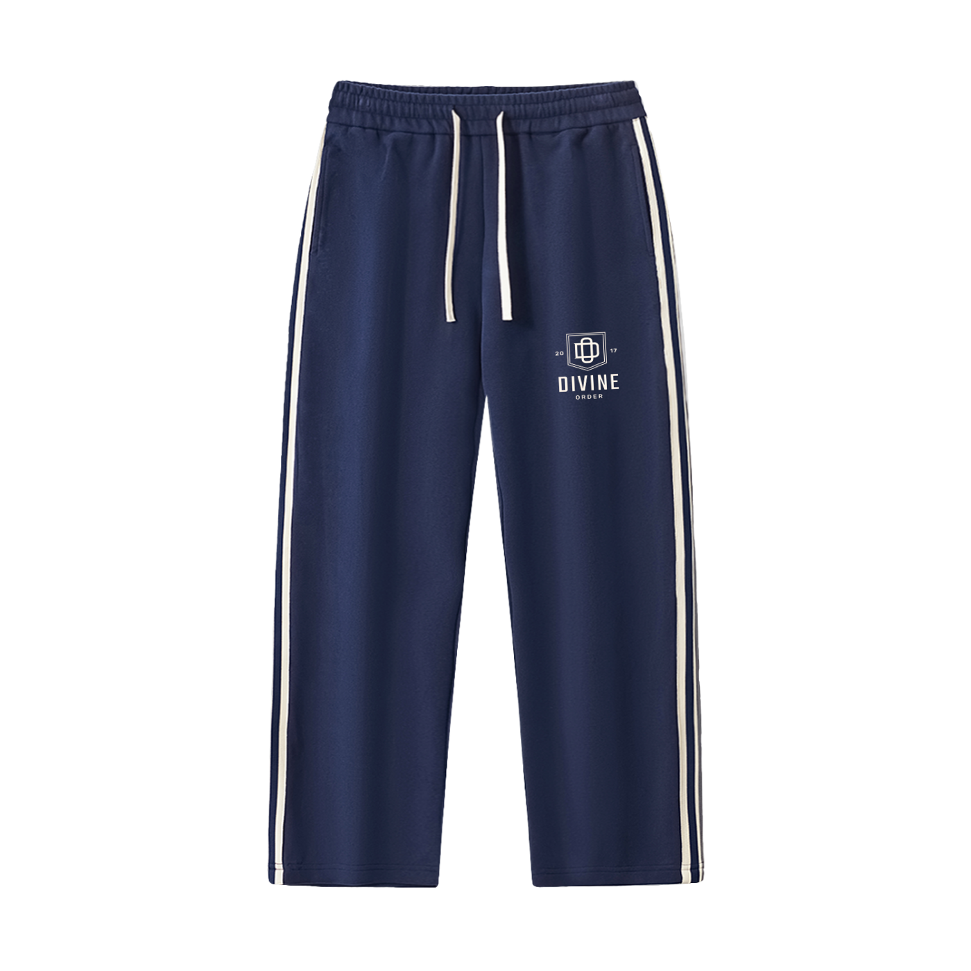 Divine Order Contrast Side-Stripe Track Pants