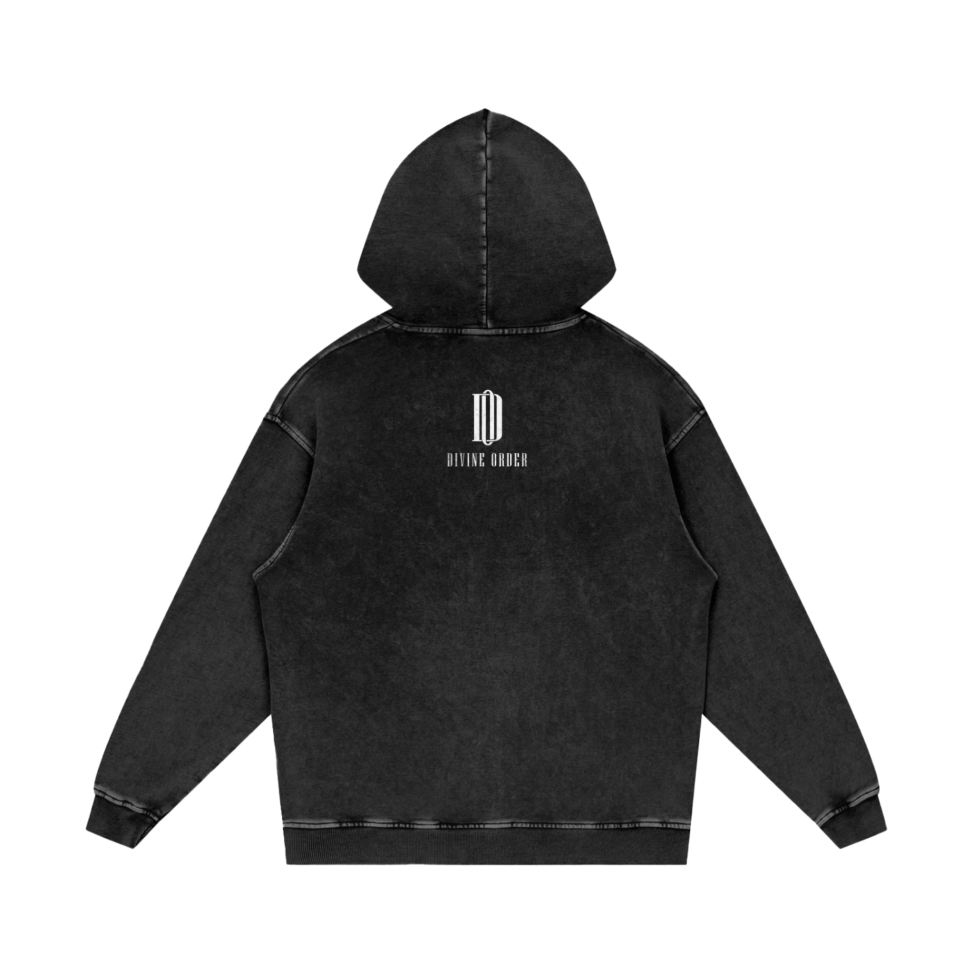 Snow-Washed Oversized Cotton Hoodie – Divine Order Streetwear