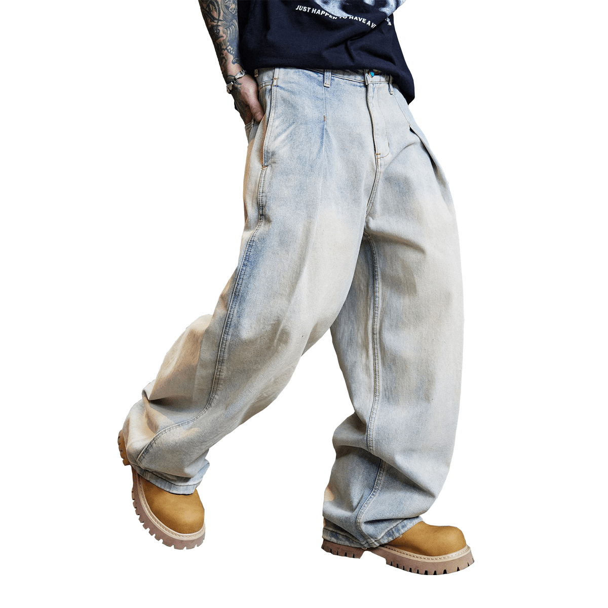 Divine Order Relaxed Wide-Leg Jeans