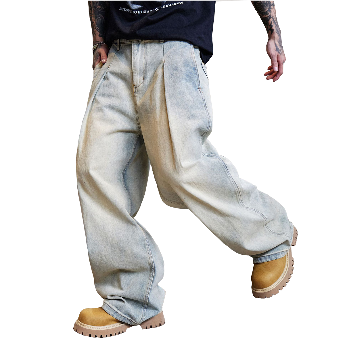 Divine Order Relaxed Wide-Leg Jeans