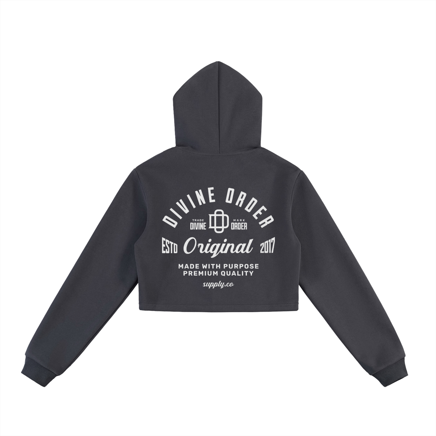 Divine Order Cropped “Original” Hoodie