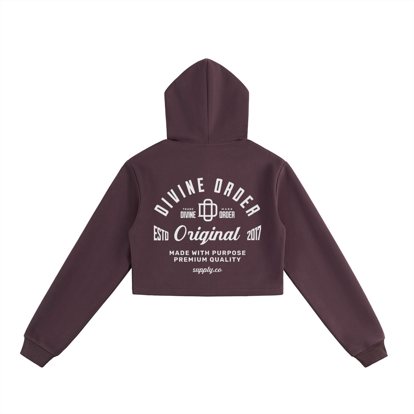 Divine Order Cropped “Original” Hoodie