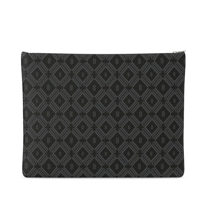 Divine Order 'Monogram Leather Clutch Bag'