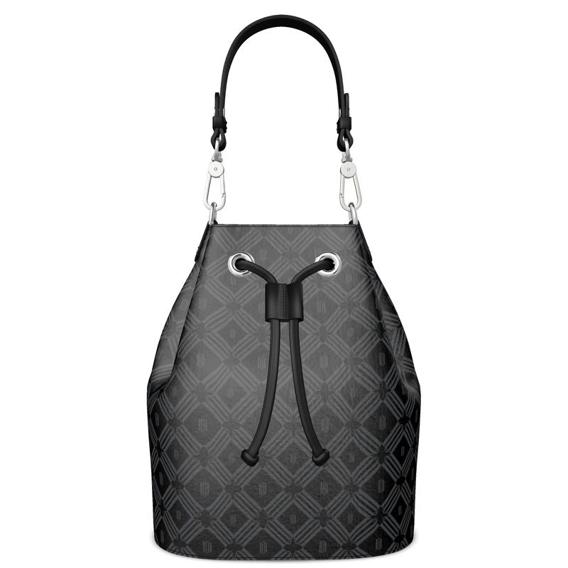 Divine Order 'Monogram Leather Bucket Bag'
