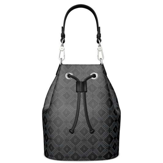 Divine Order 'Monogram Leather Bucket Bag'