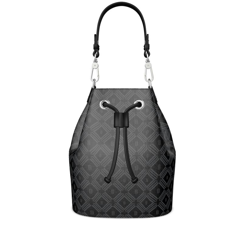 Divine Order 'Monogram Leather Bucket Bag'