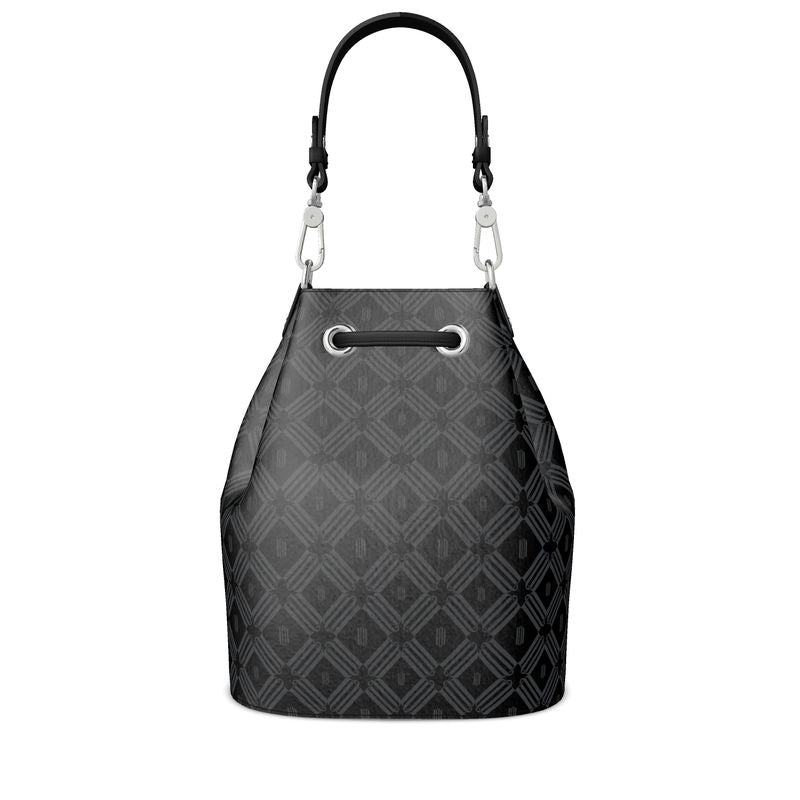 Divine Order 'Monogram Leather Bucket Bag'