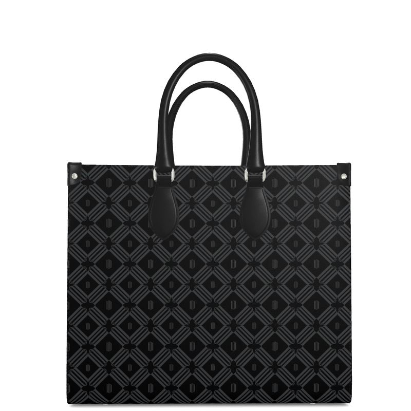Divine Order 'Monogram Leather Shopper Bag'