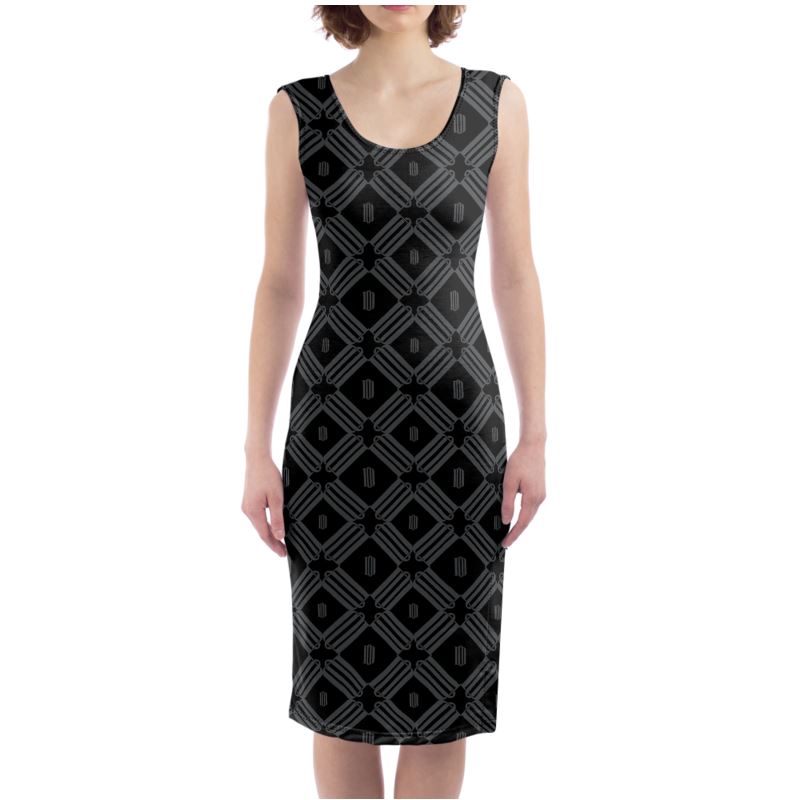 Divine Order Monogram Bodycon Dress