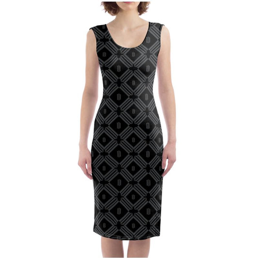 Divine Order Monogram Bodycon Dress