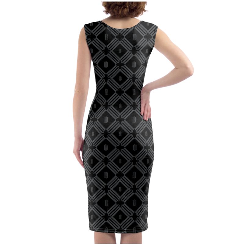 Divine Order Monogram Bodycon Dress