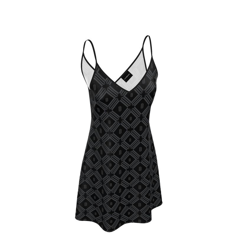 Divine Order Monogram Midi Slip Dress