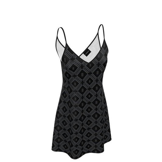 Divine Order Monogram Midi Slip Dress