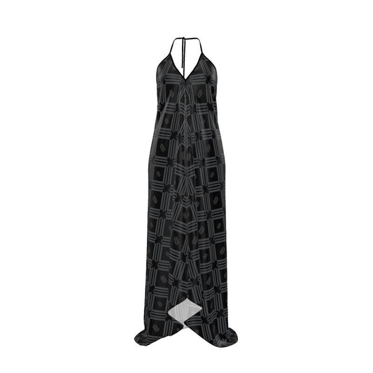 Divine Order Halterneck Backless Dress