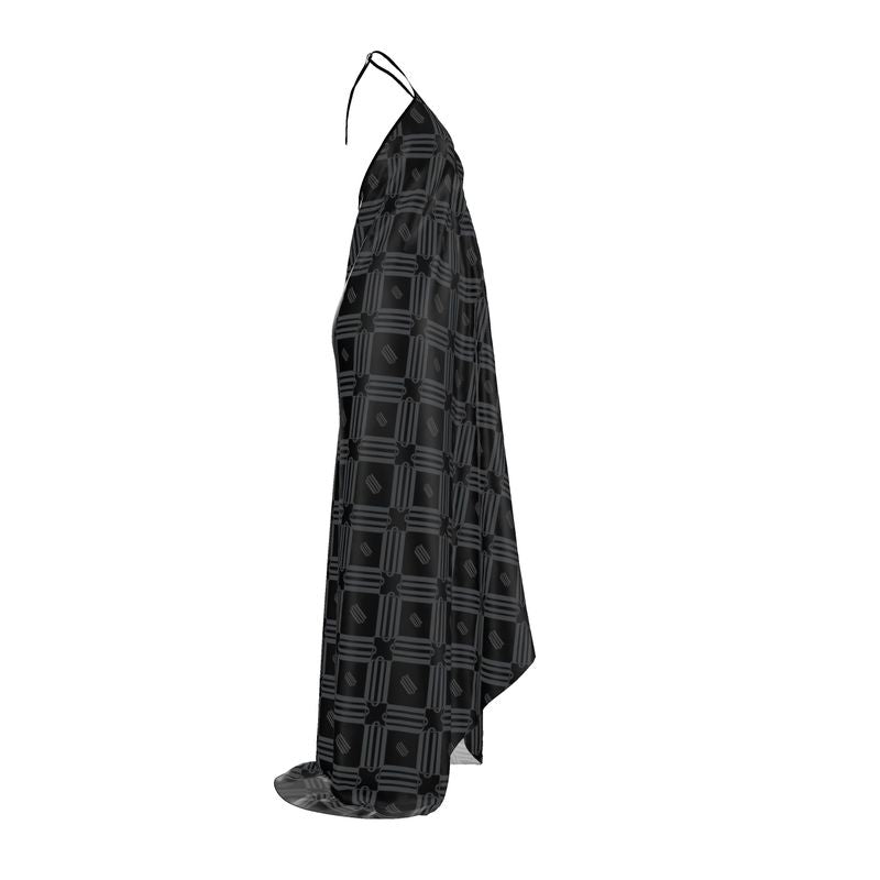 Divine Order Halterneck Backless Dress