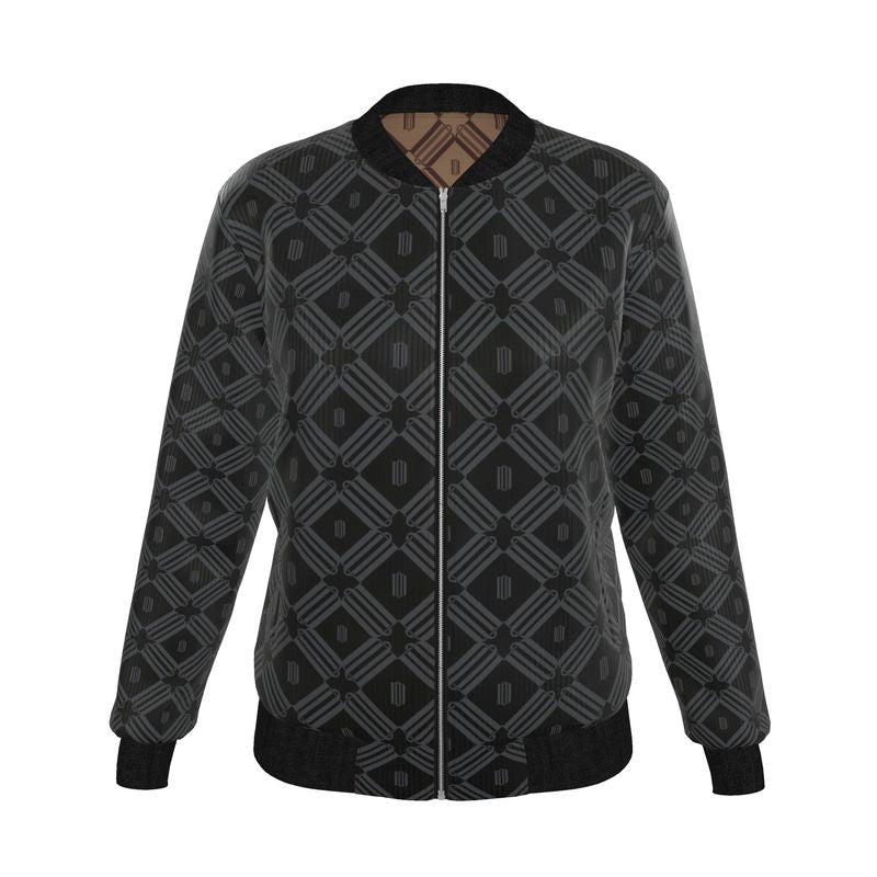 Divine Order Reversible Silk Bomber Jacket – Monogram Edition