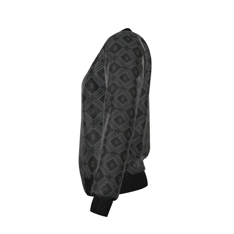 Divine Order Reversible Silk Bomber Jacket – Monogram Edition