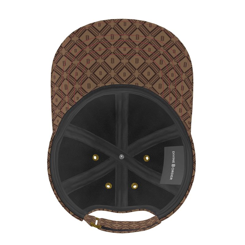 Divine Order Monogram Baseball Cap – Brown Edition