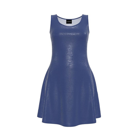 Divine Order Skater Dress – Midnight Blue