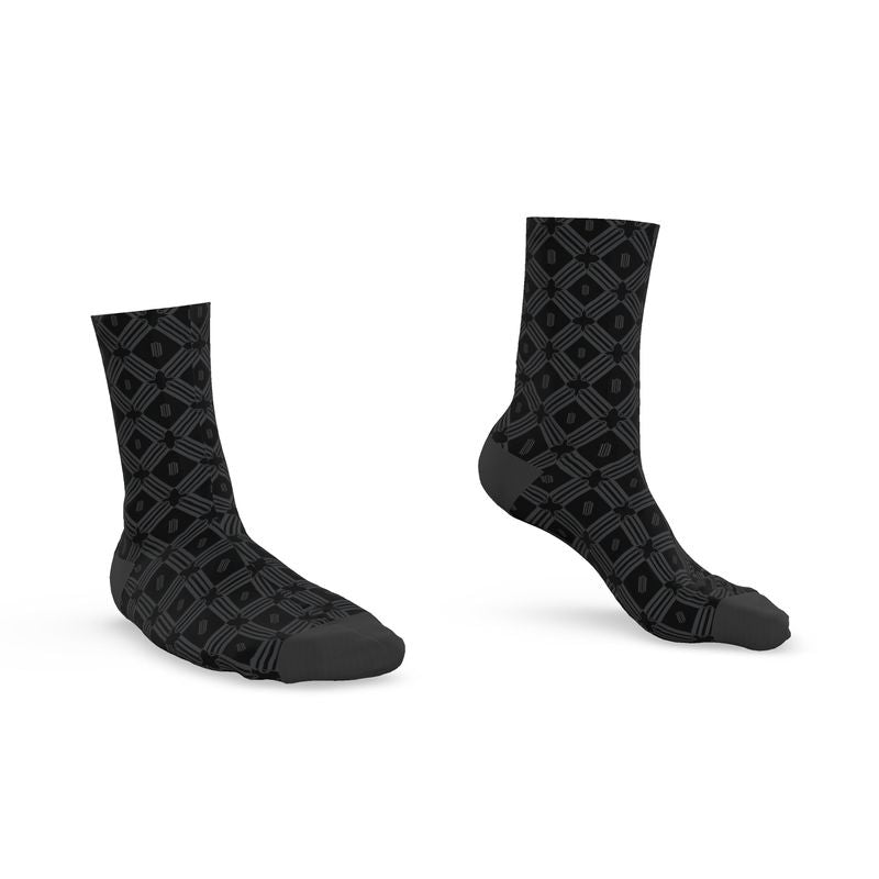 Divine Order Monogram Socks – Black