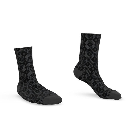 Divine Order Monogram Socks – Black