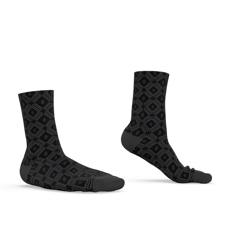 Divine Order Monogram Socks – Black
