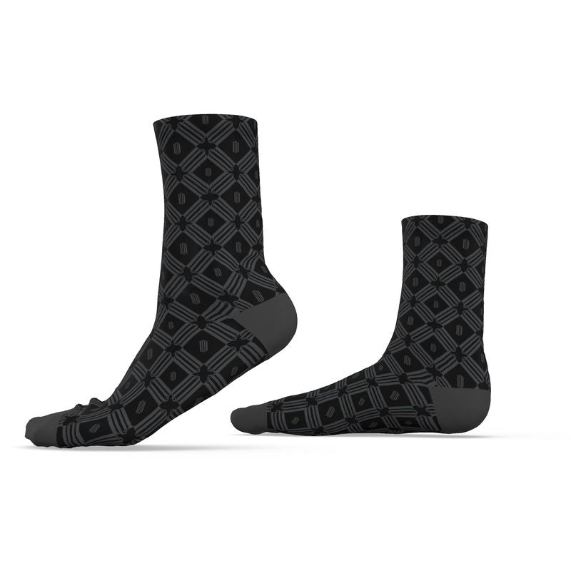 Divine Order Monogram Socks – Black