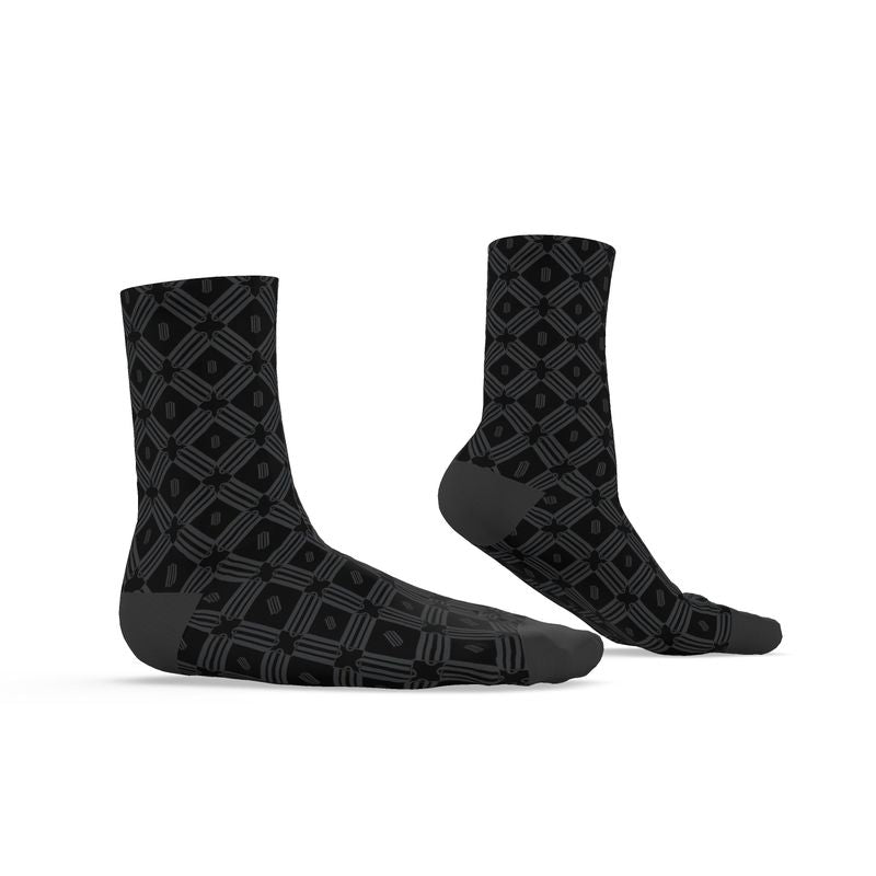 Divine Order Monogram Socks – Black