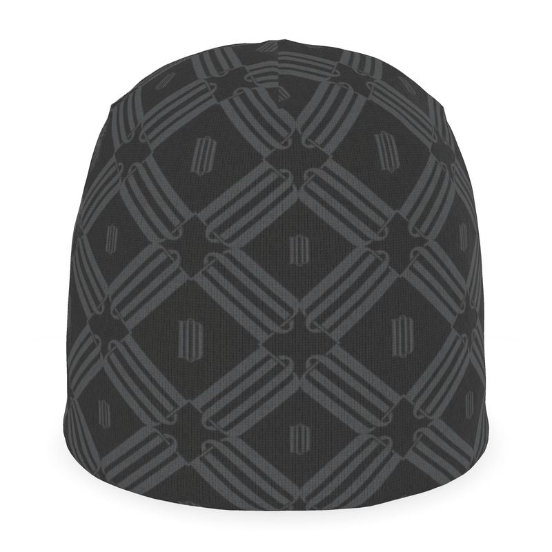 Divine Order Monogram Beanie — Black