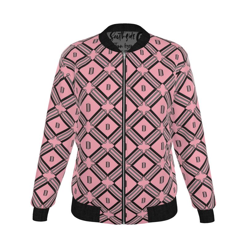 Stiff Barbiee × Divine Order™ Reversible Silk Bomber Jacket