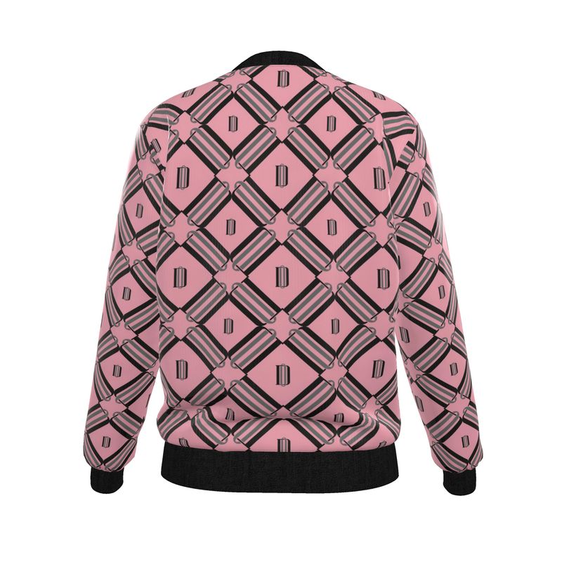 Stiff Barbiee × Divine Order™ Reversible Silk Bomber Jacket