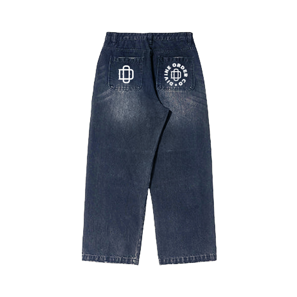 Divine Order Straight-Leg Vintage Denim – Indigo Fade
