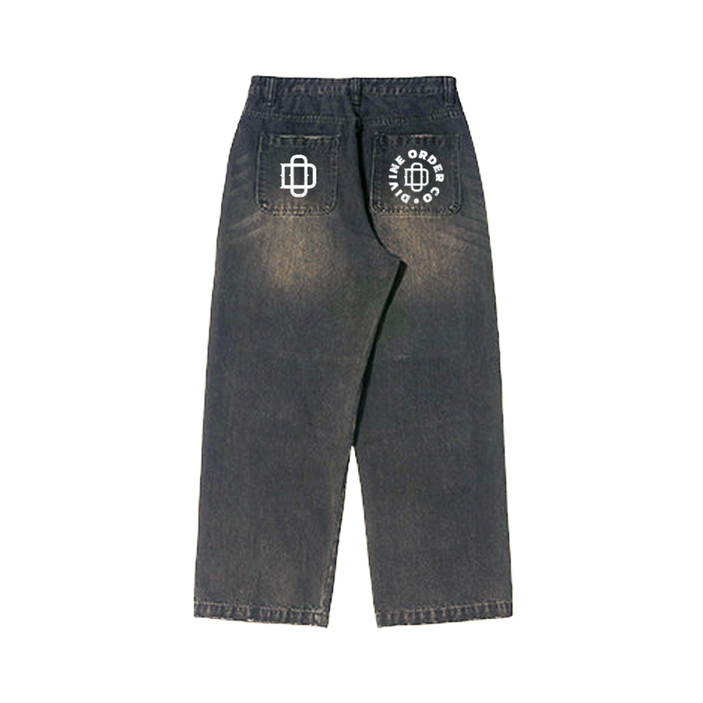 Divine Order Straight-Leg Vintage Denim – Indigo Fade