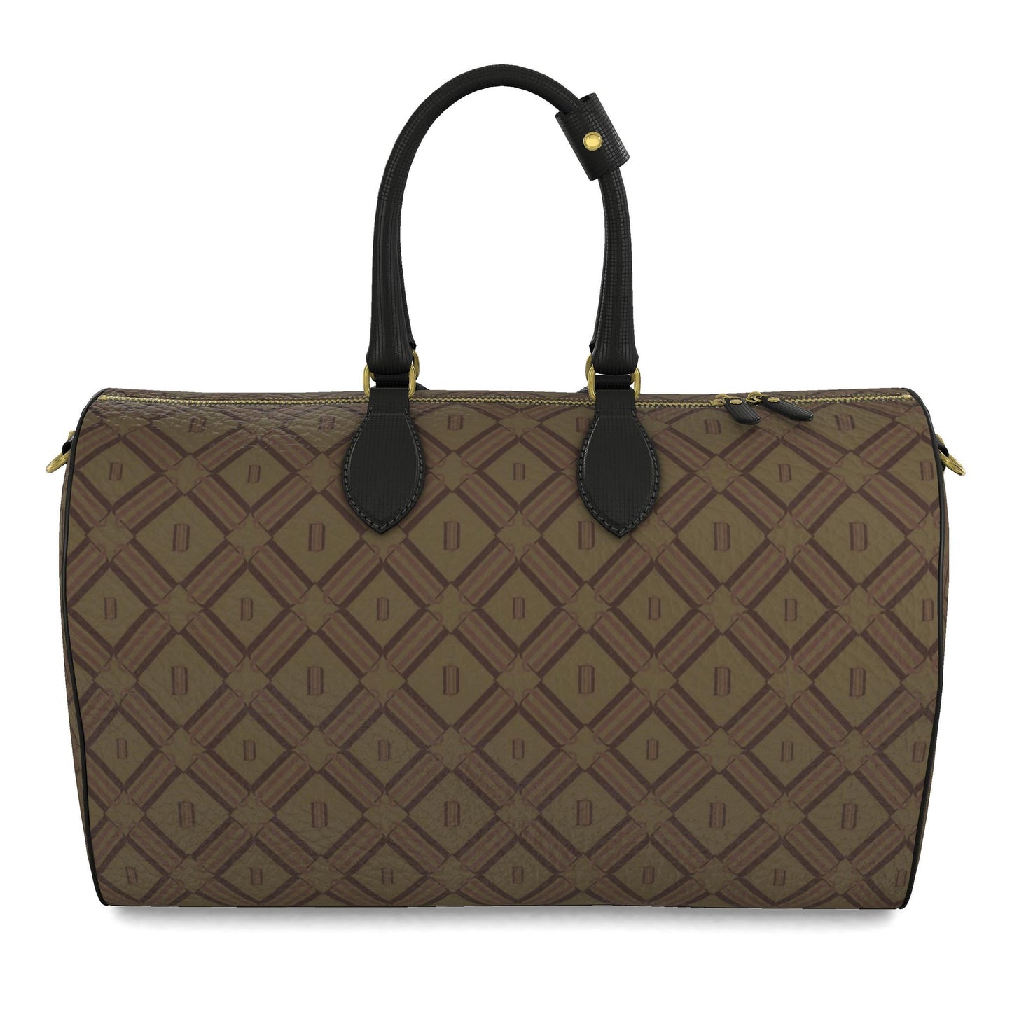 Divine Order Monogram Leather Duffle Bag