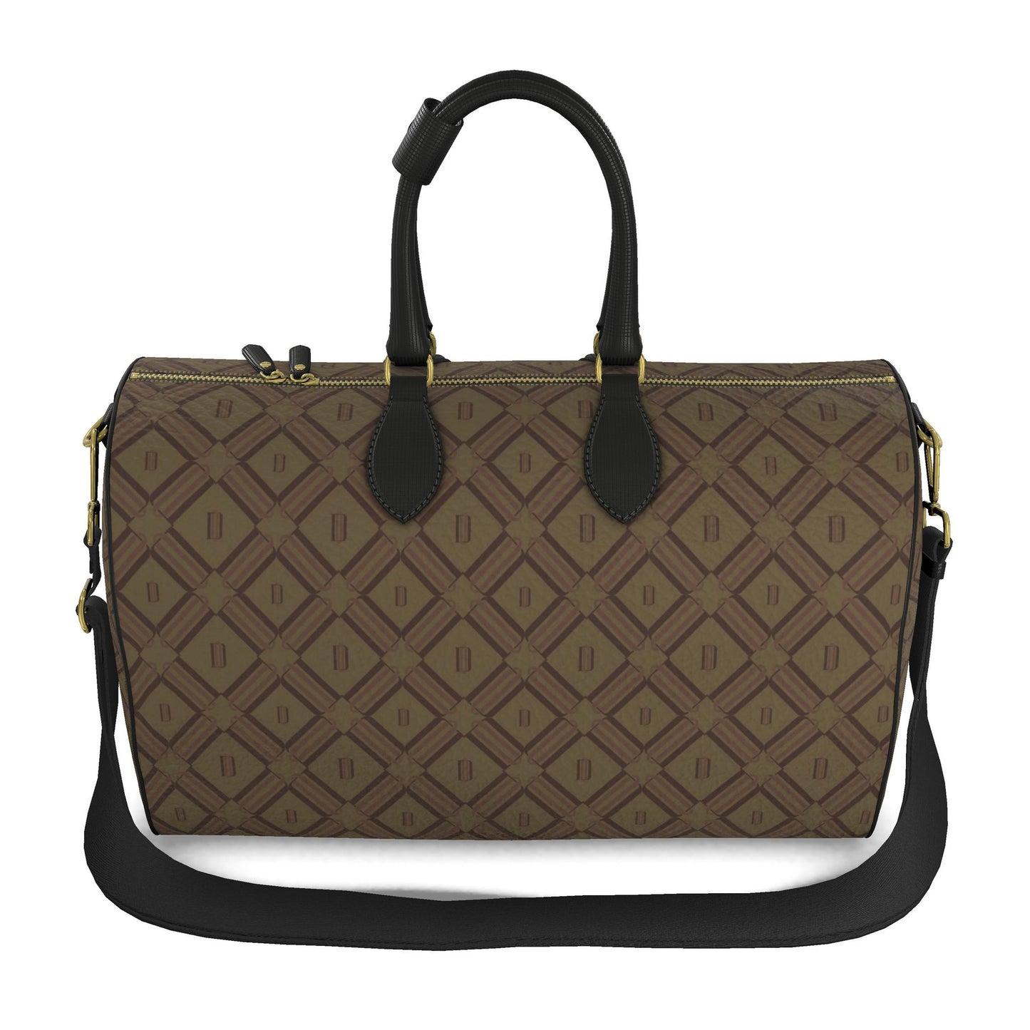 Divine Order Monogram Leather Duffle Bag