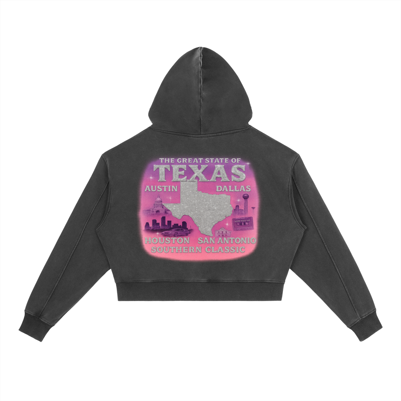 Stiff Barbiee × Divine Order™ Vintage Washed Heavyweight Hoodie