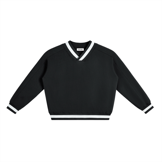 Divine Order™ Heritage V-Panel Boxy Knit Sweatshirt
