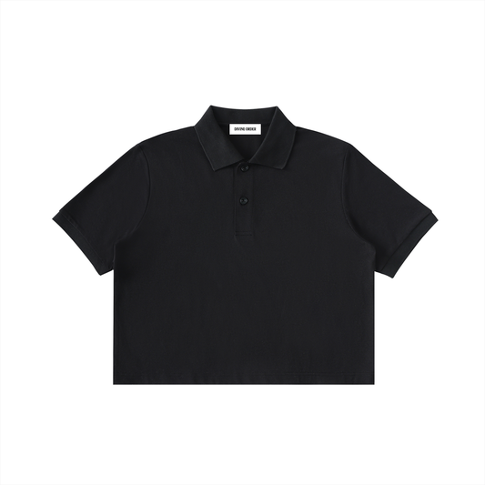 Steph G × Divine Order™ — Essential Cropped Polo Shirt