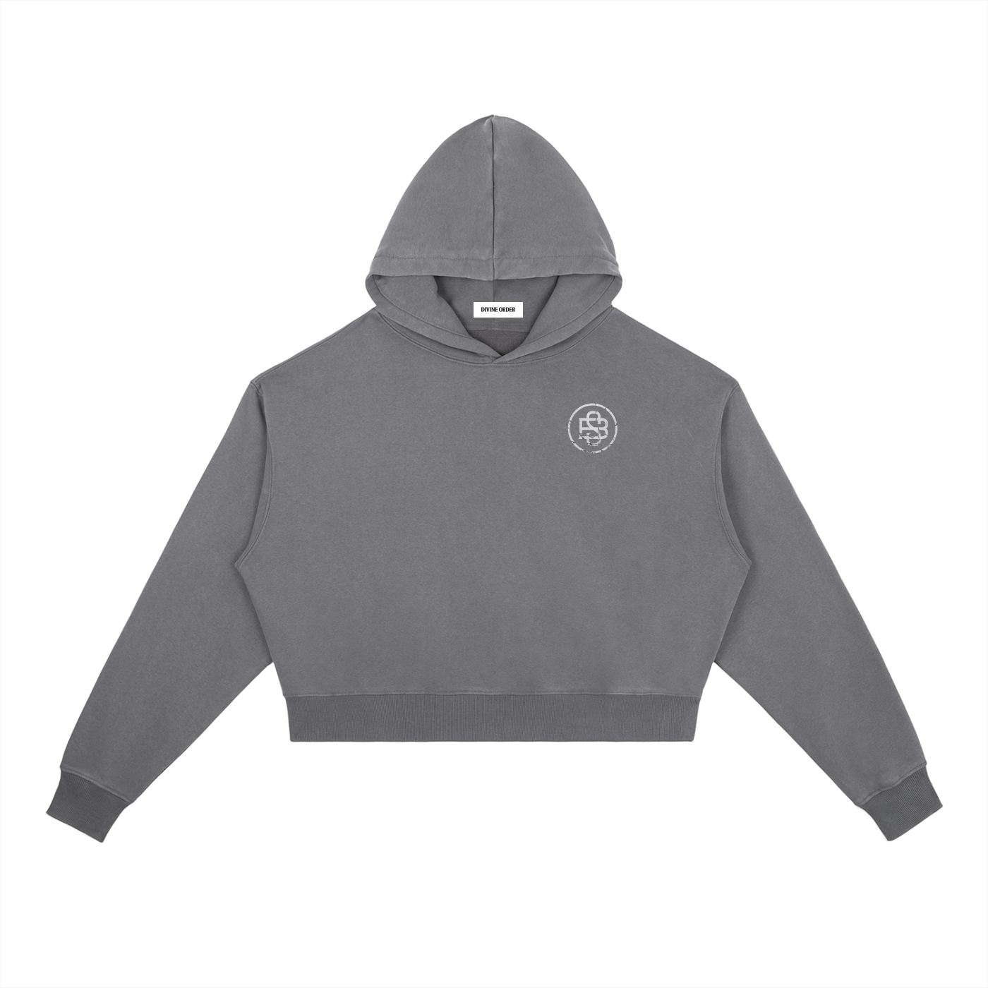 Stiff Barbiee × Divine Order™ — Vintage Washed Heavyweight Hoodie