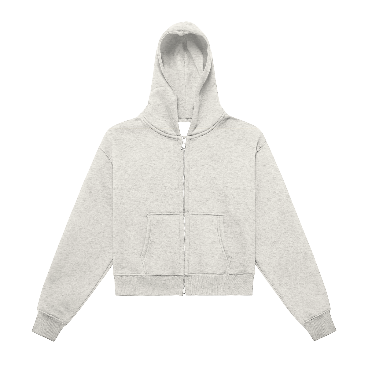 Stiff Barbiee × Divine Order™ — Fleeced Zip-Up Cropped Hoodie