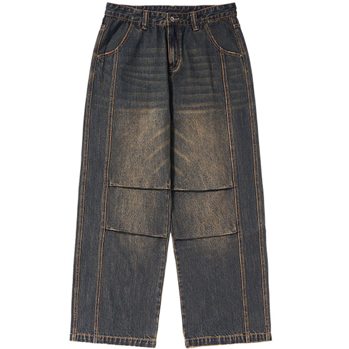 Divine Order Straight-Leg Vintage Denim – Indigo Fade