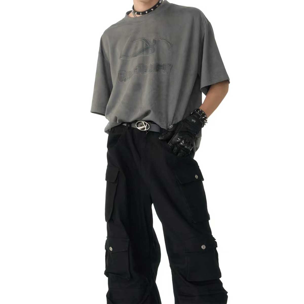 Divine Order Vintage Multi-Pocket Cargo Pant