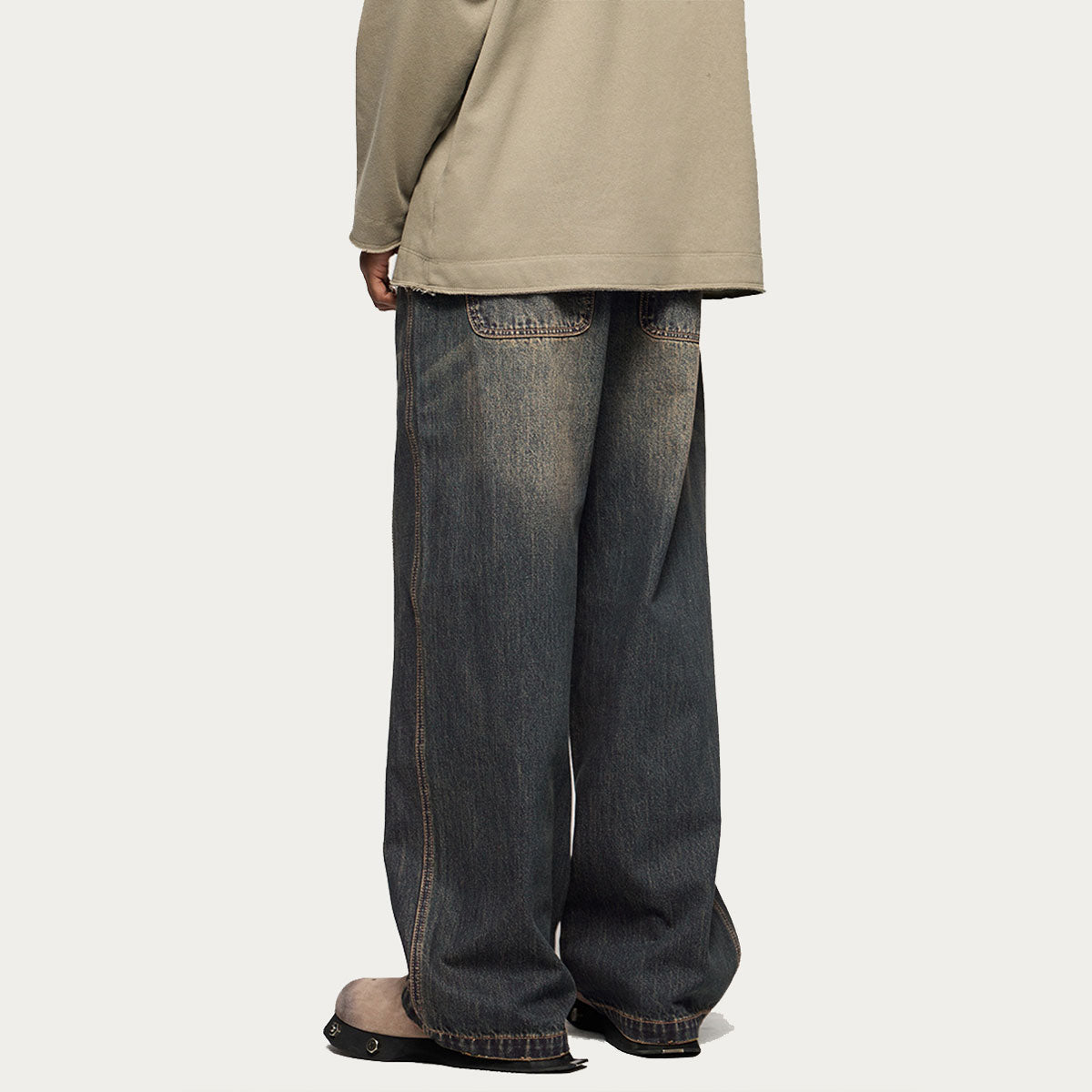 Divine Order Straight-Leg Vintage Denim – Indigo Fade