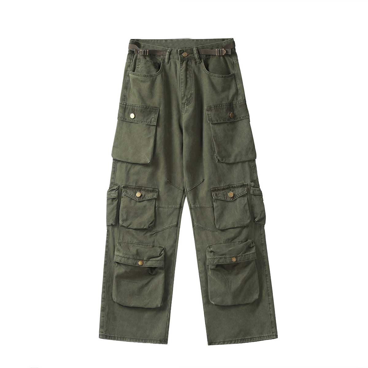 Divine Order Vintage Multi-Pocket Cargo Pant