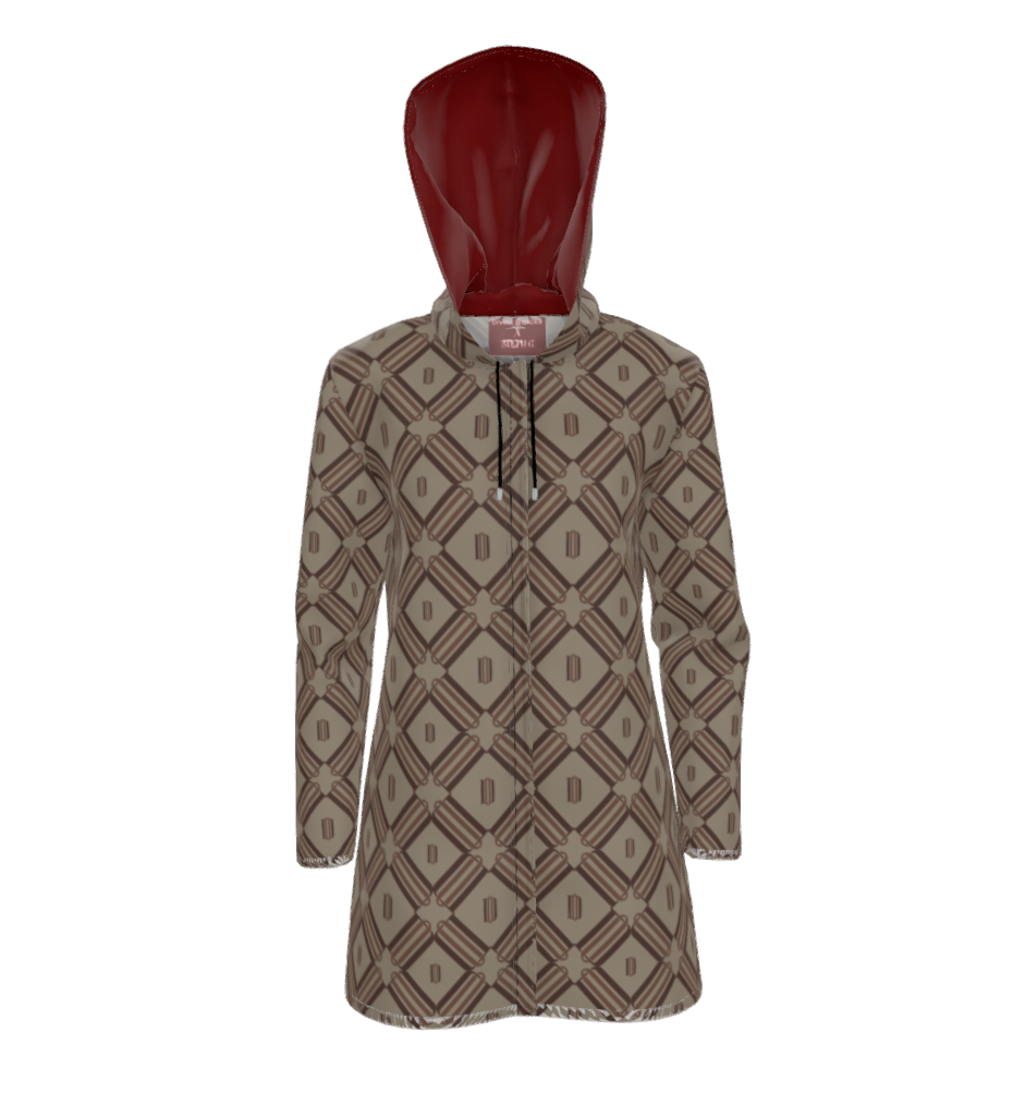 Steph G × Divine Order™ Womens Hooded Rain Coat