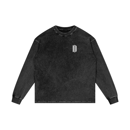 Divine Order “Worldwide Collective” Long Sleeve – Washed Black