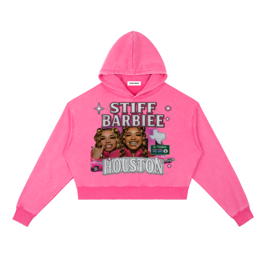 Stiff Barbiee × Divine Order™ Vintage Washed Heavyweight Hoodie