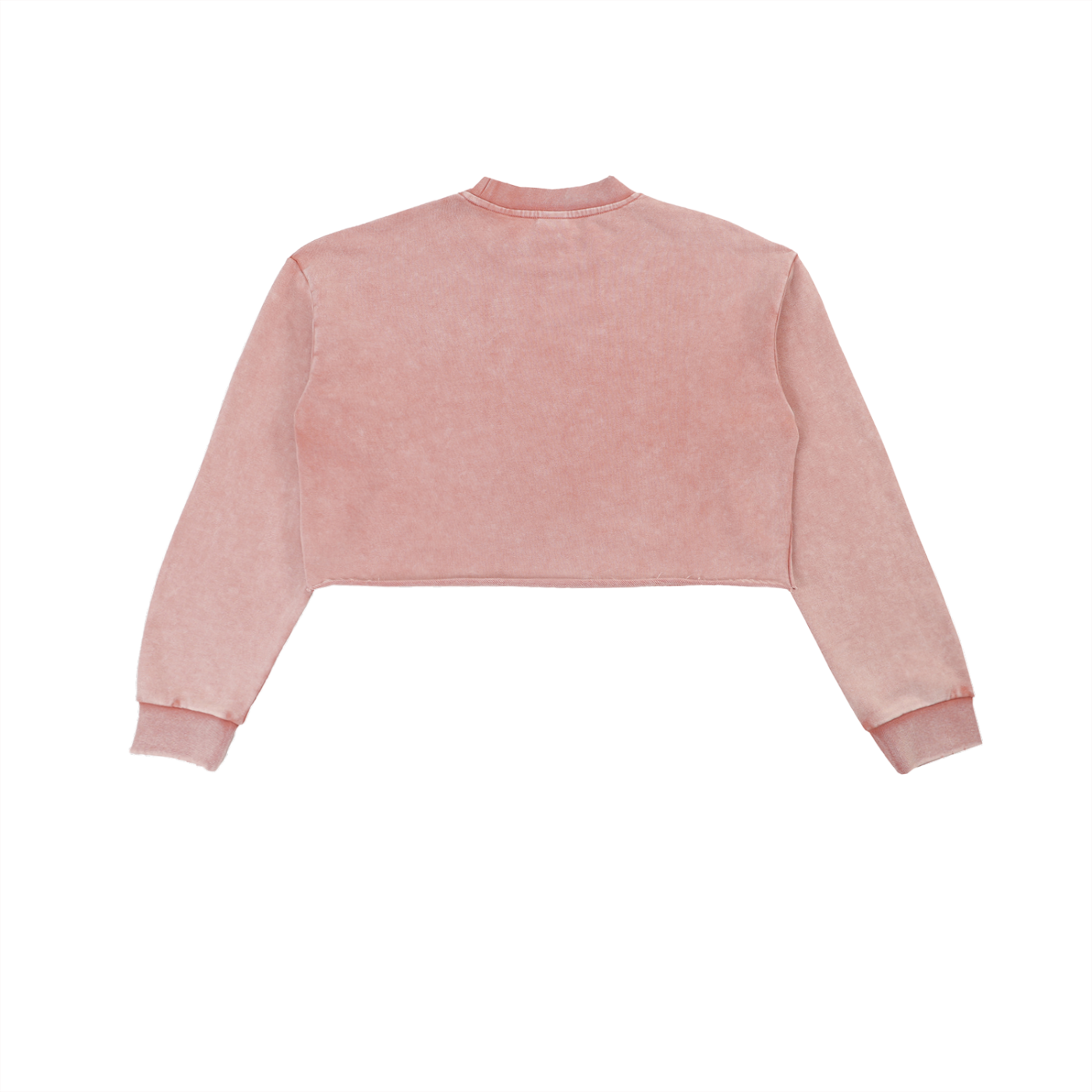 Steph G × Divine Order™ Snow Washed Raw Edge Cropped Sweatshirt