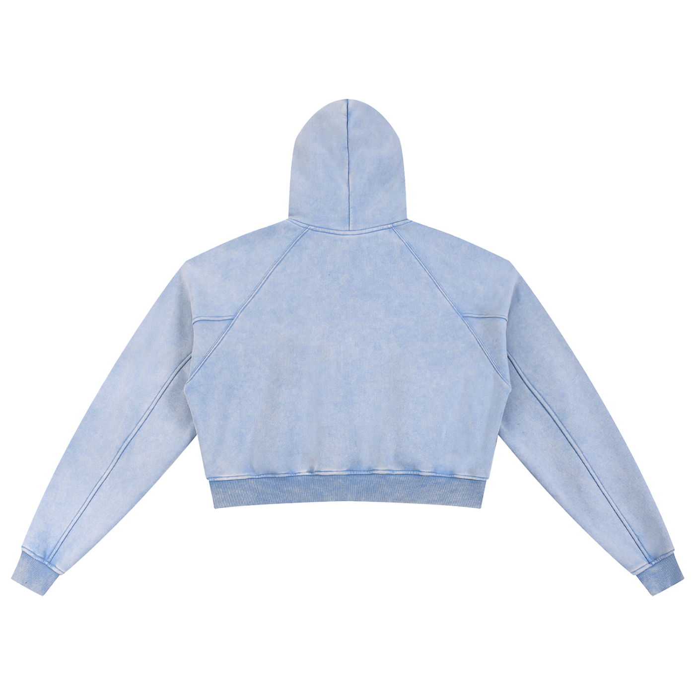Steph G × Divine Order™ — Snow Washed Cropped Hoodie